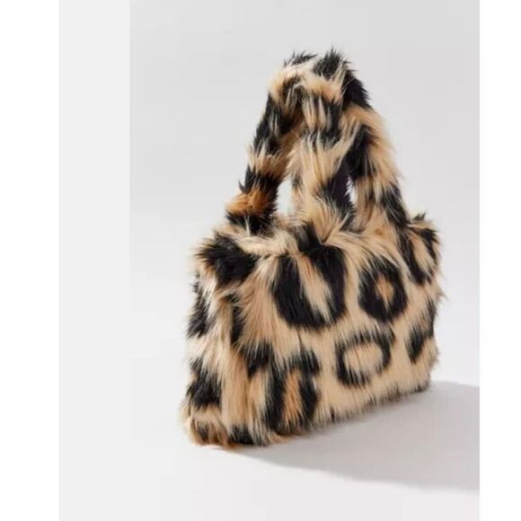 New Urban Outfitters Faux Fur Medium Tote Bag - Picture 6 of 10